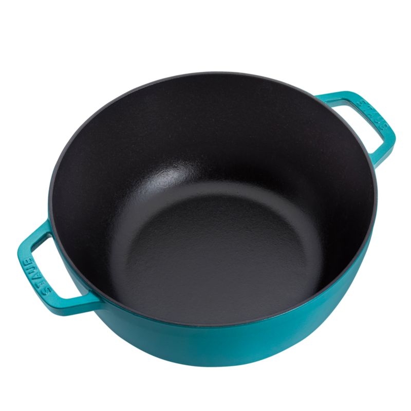 Staub ® Turquoise Cast Iron 5-Qt. Essential French Oven - Image 4