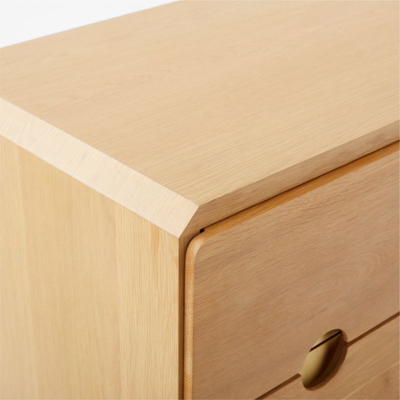 Bishop 72" Natural Oak Wood Credenza - Image 8