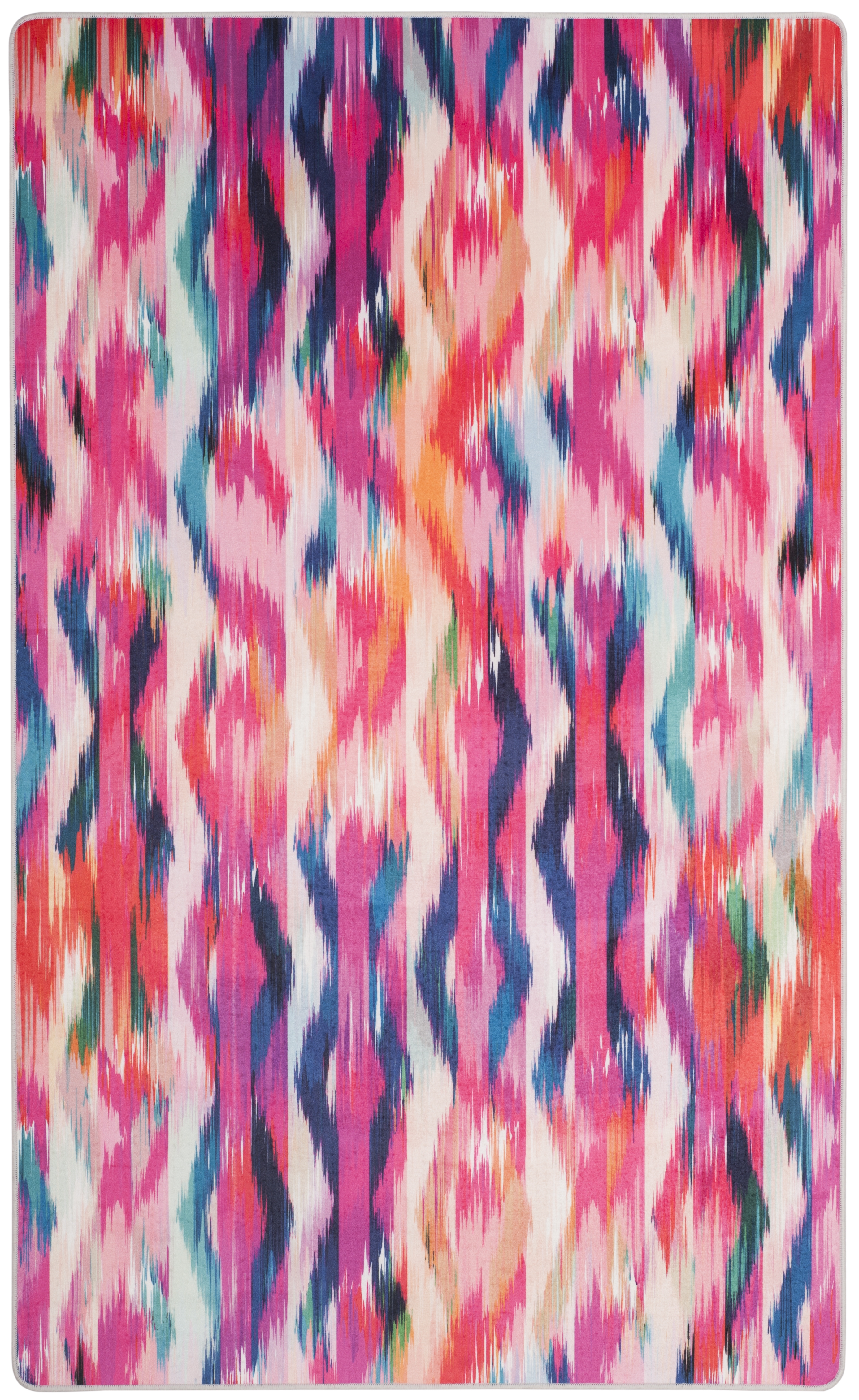 Arlo Home Indoor/Outdoor Woven Area Rug, DAY112M, Fuchsia/Purple,  4' X 6' - Image 0