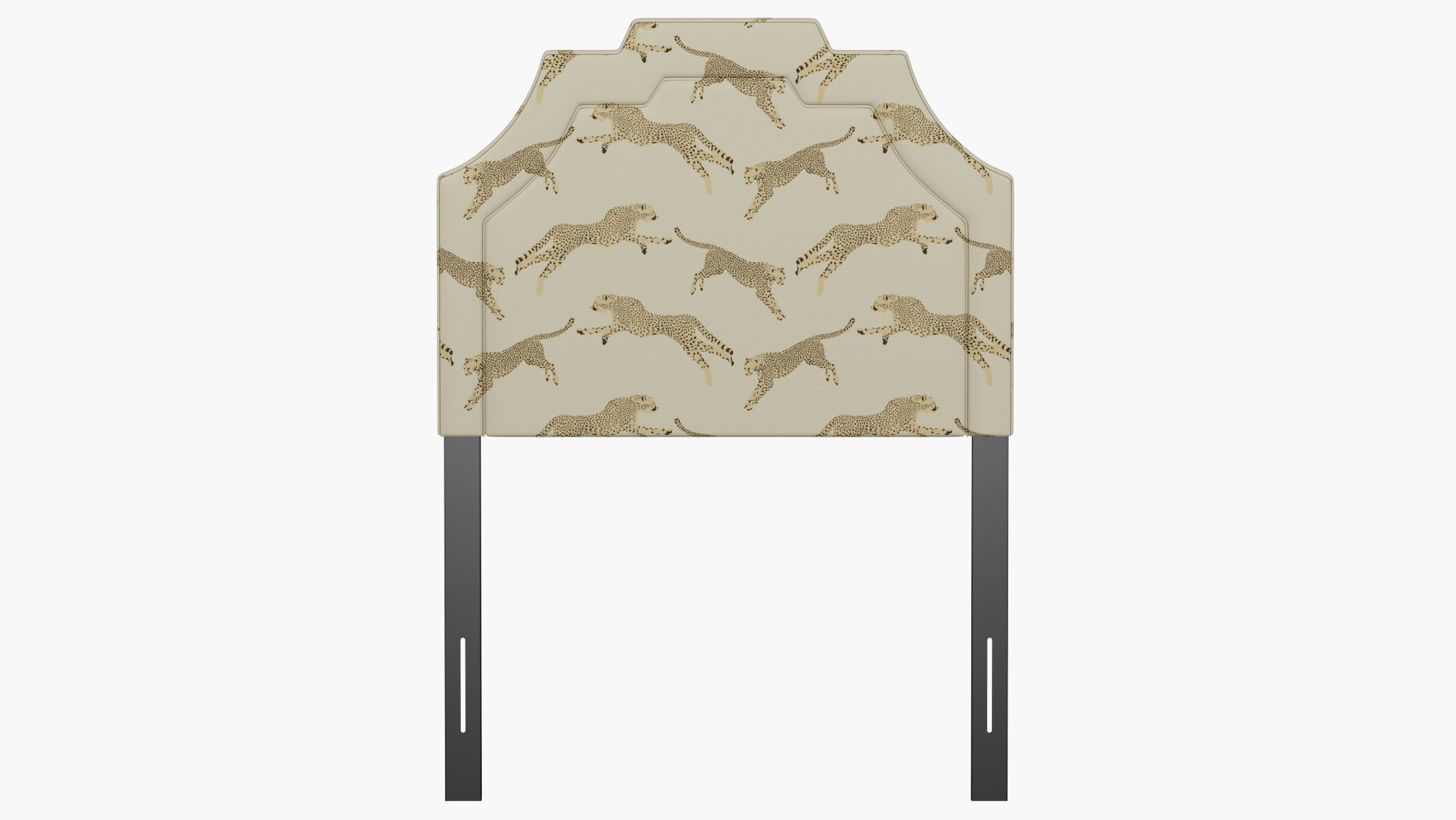 Art Deco Headboard, Desert Cheetah, Twin - Image 1