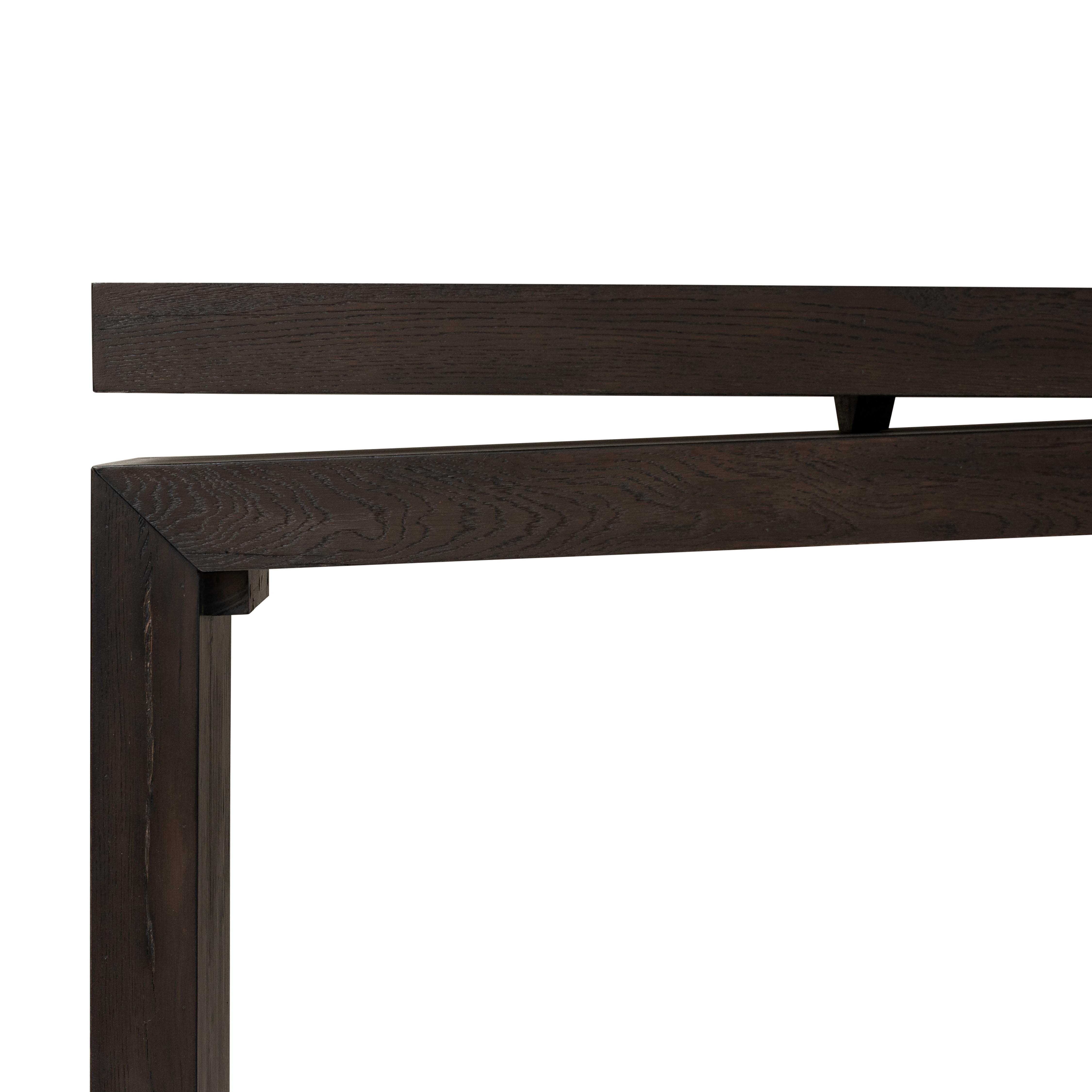 Matthes Console Table-Smoked Black - Image 1