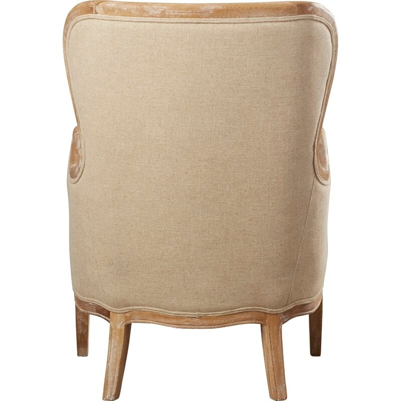 Jadiel 29.5" Linen Wingback Chair - Image 5