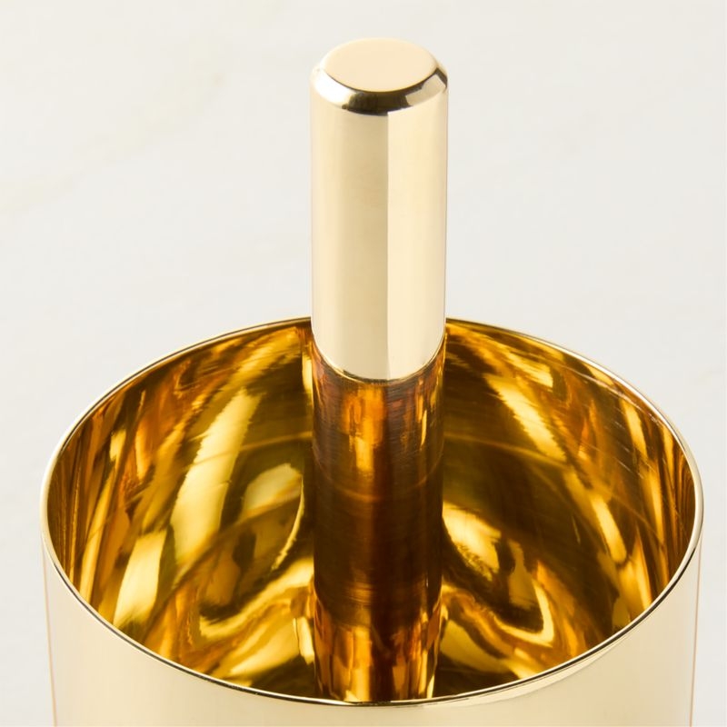 Hierarchy Unlacquered Polished Brass Pencil Cup by Bill Curry - Image 4