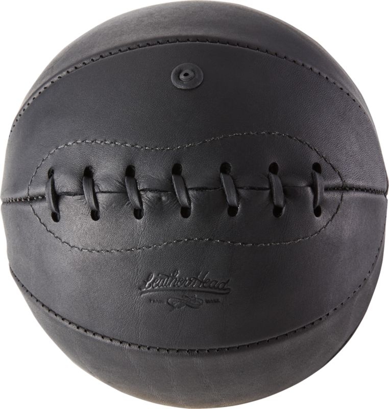 Leather Head Small Black Leather Basketball - Image 7