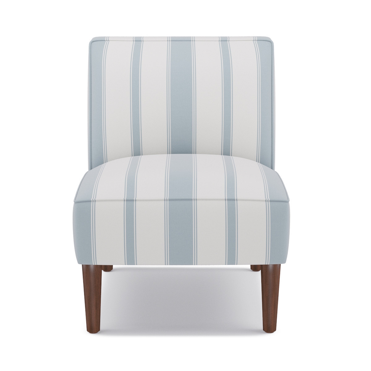 Slipper Chair | French Blue Clarence Stripe - Image 0