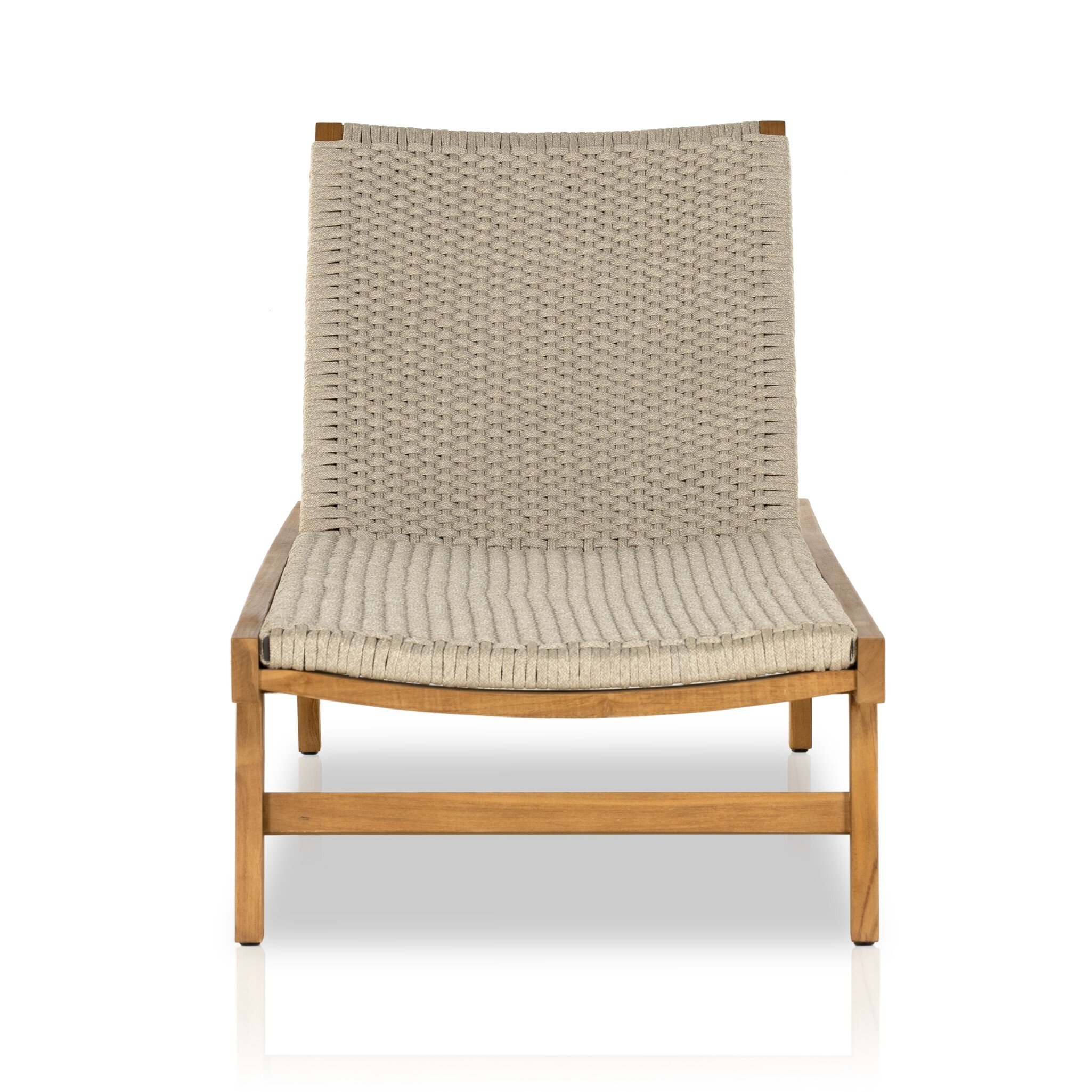 Delano Outdoor Chaise - Natural Teak-FSC - Image 4