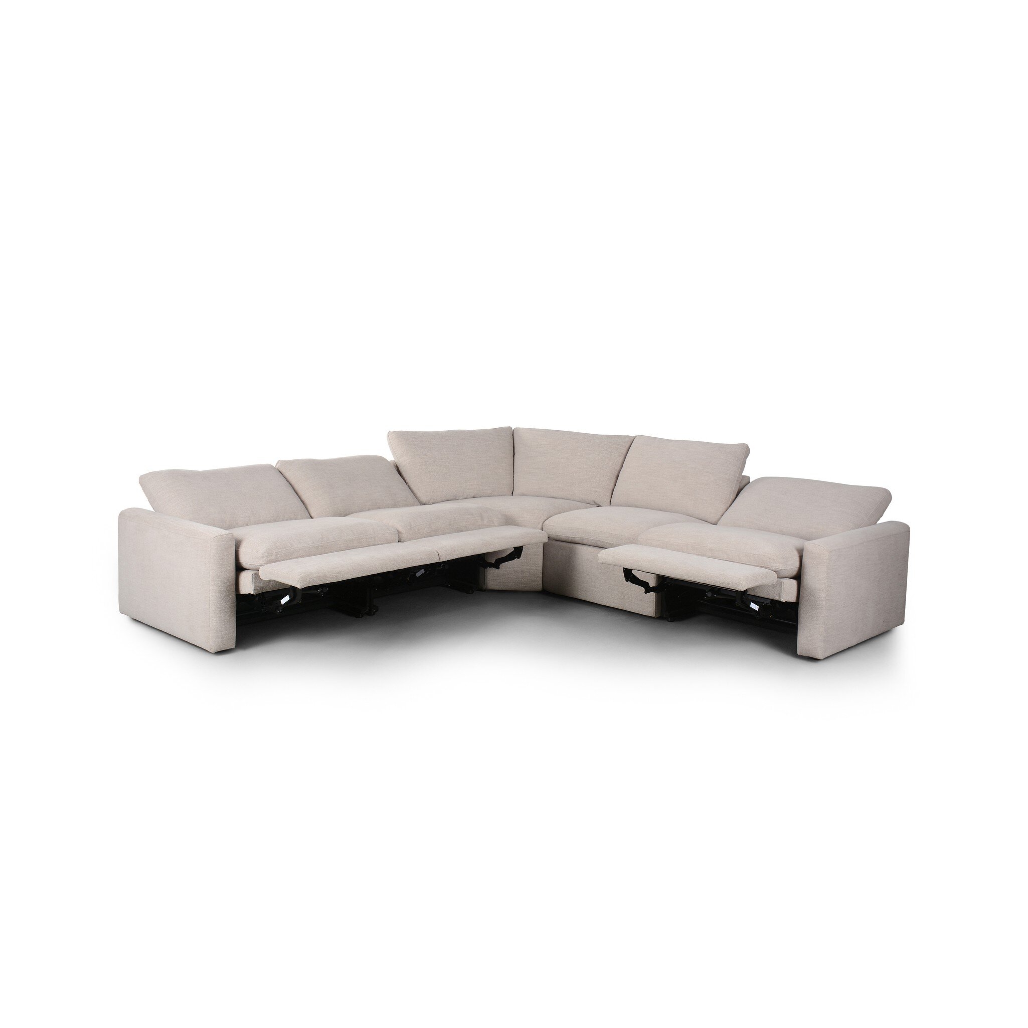 Tillery Power Recliner 5-Piece Sectional - Laken Stone - Image 3
