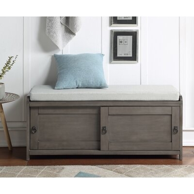 Gracie Oaks Homes Collection Wood Storage Bench - Image 0