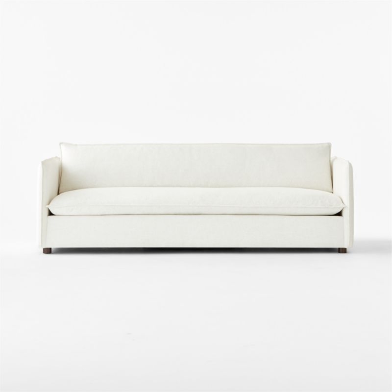 Corroy 92.75" White Performance Fabric Sofa - Image 1