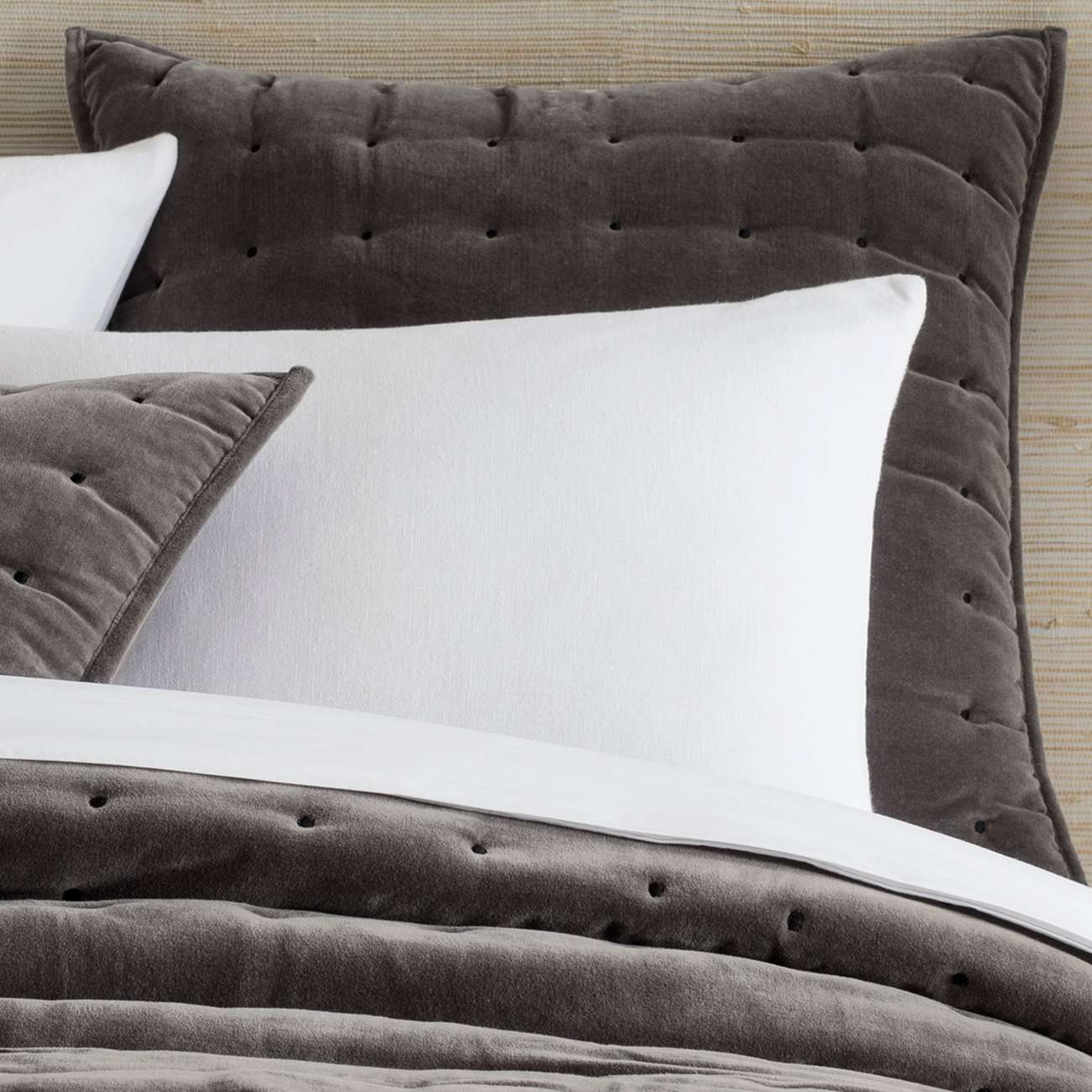 Vienna Velvet Shale Quilted Sham - Image 0