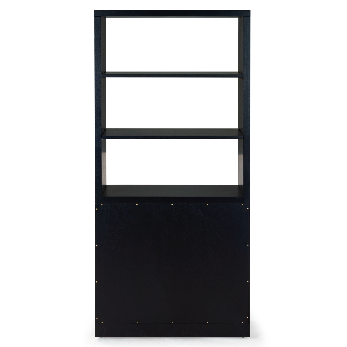 Roades Glass Cabinet Bookcase - Black - Image 8