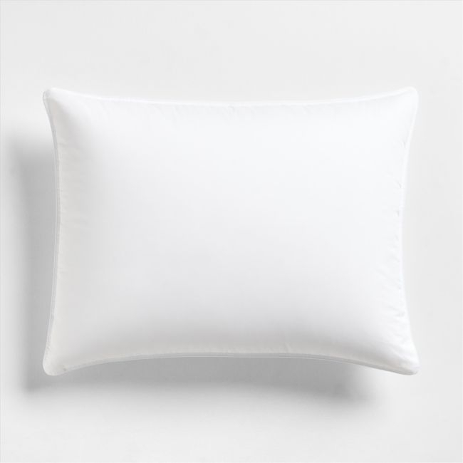 Luxe Organic Cotton Medium Down Standard Bed Pillow - Image 0