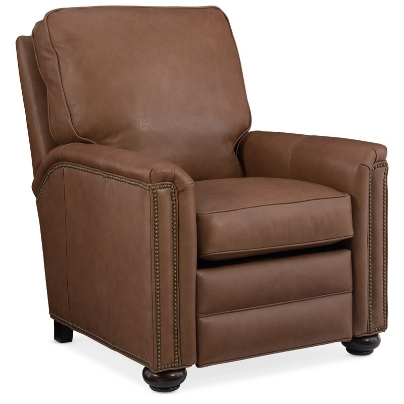 Bradington-Young Randleman 31"" Wide Genuine Leather Power Standard Recliner - Image 0