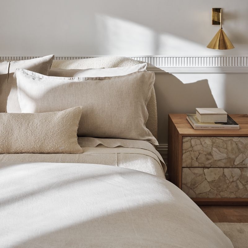 EUROPEAN FLAX-Certified Linen Flax Euro Pillow Shams Set of 2 - Image 6