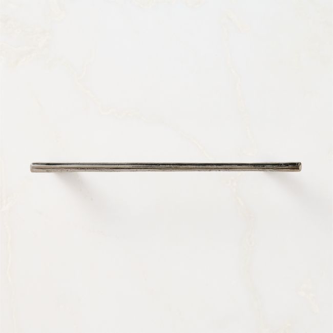 Somerset Unlacquered Blackened Brass Cabinet Handle 8" - Image 0