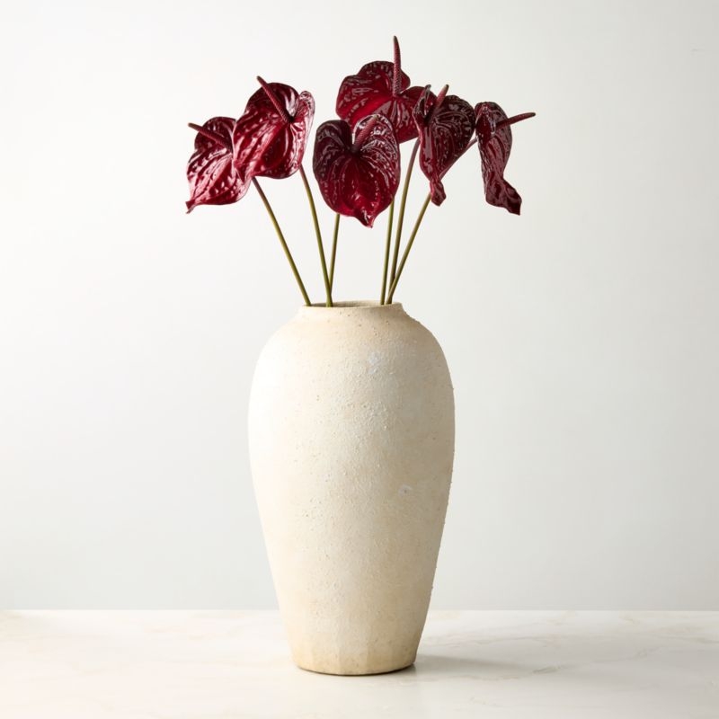 Faux Burgundy Anthurium Stem 26" - Image 2