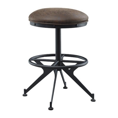 Counter Height Stool With Adjustable Height, Black - Image 0