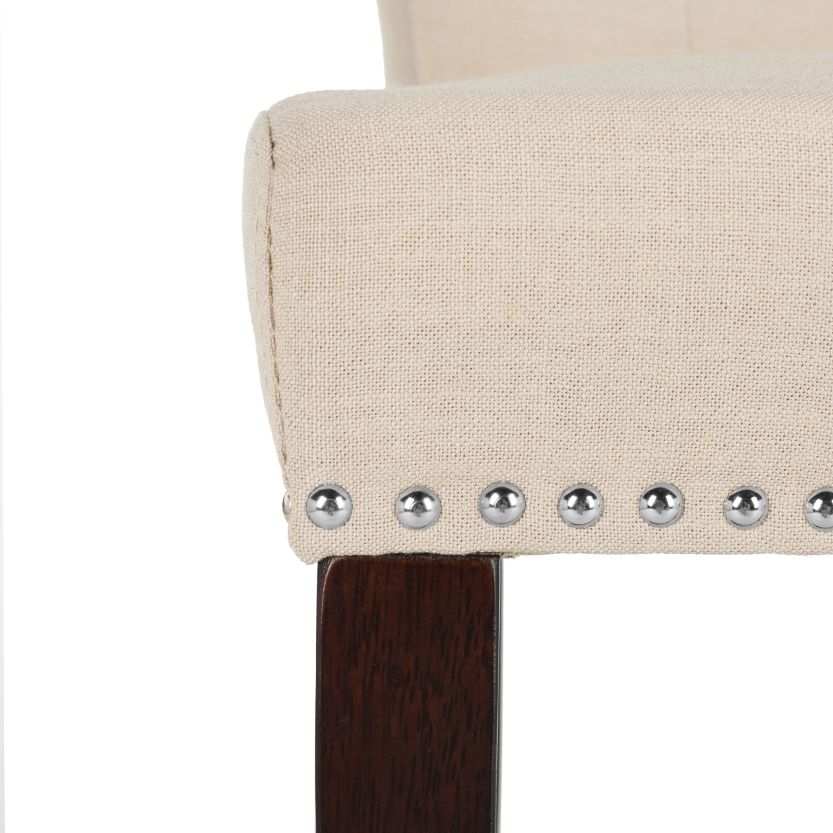 Taylor Bar Stool - Beige / Espresso - Safavieh - Image 4