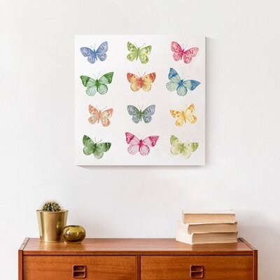 Watercolor Butterflies - Wrapped Canvas Print - Image 0