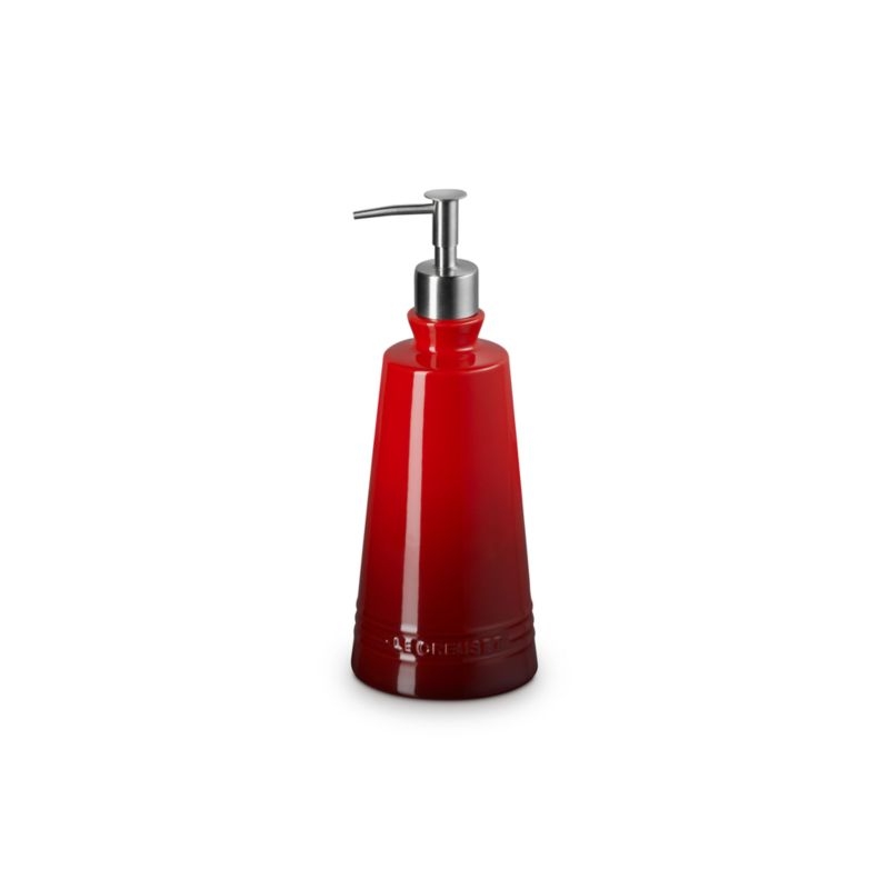 Le Creuset ® Signature 20-oz. Cerise Stoneware Soap Dispenser - Image 2