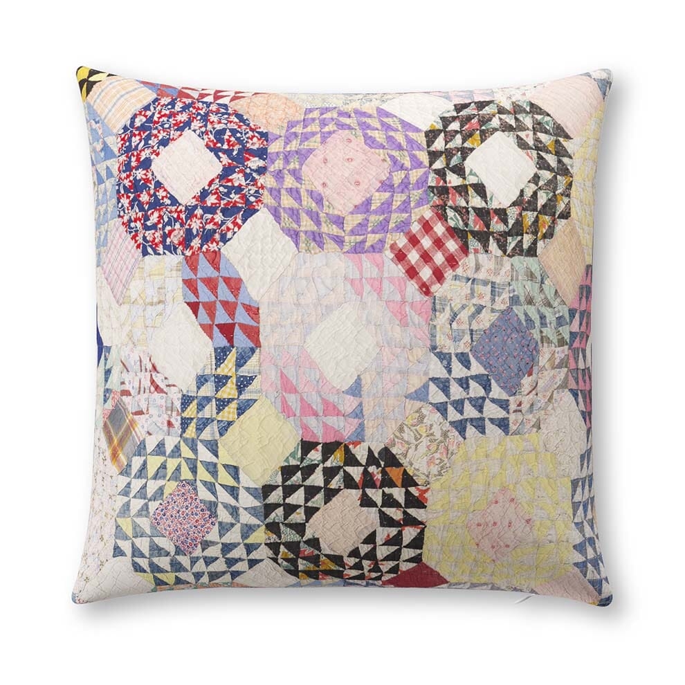 Shell Kaleidoscope Quilt Outdoor Pillow by St. Frank | 26" W x 26" H | Polyester - Image 1