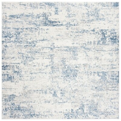 Grandview Abstract Blue Area Rug - Image 0