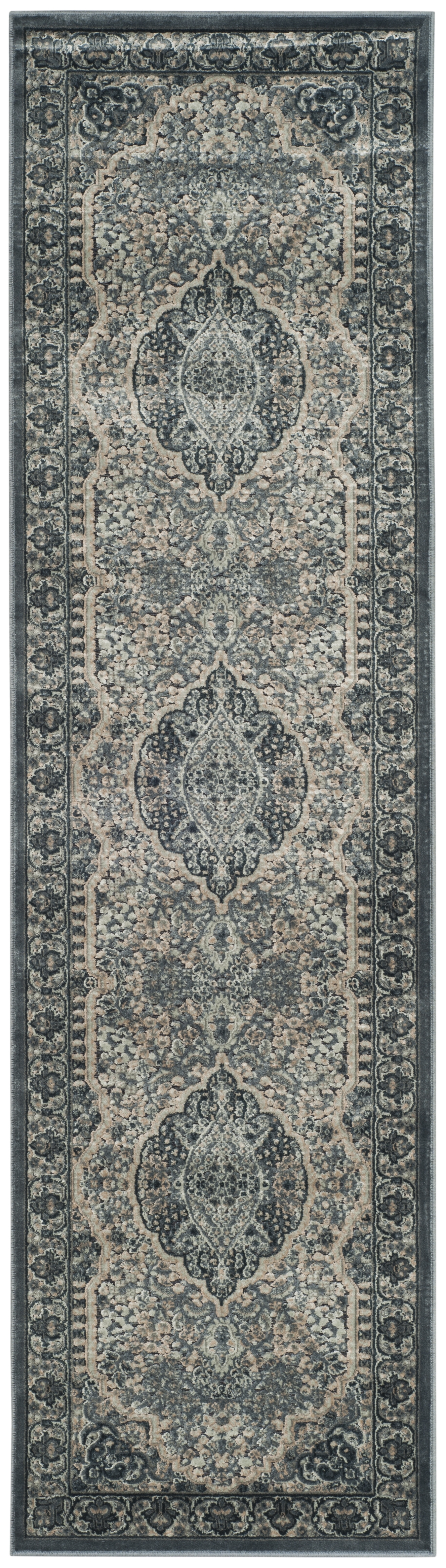 Arlo Home Woven Area Rug, PAR369-7232, Light Blue/Blue,  2' 2" X 8' - Image 0