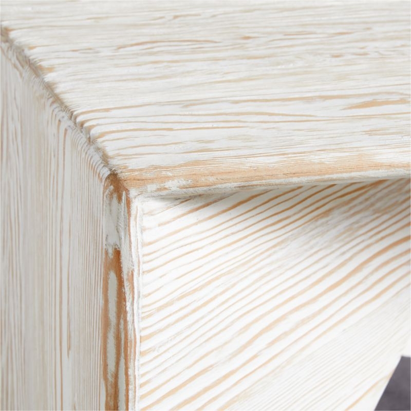 Nord Rectangular Whitewash Wood Coffee Table - Image 4