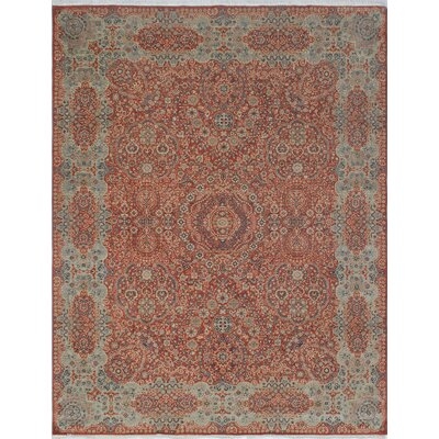 One-of-a-Kind Blanca Hand-Knotted Rust 8' x 9'11" Wool Area Rug - Image 0