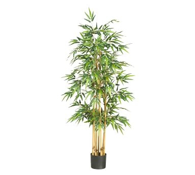Faux Bamboo Silk Tree, 75" - Image 3
