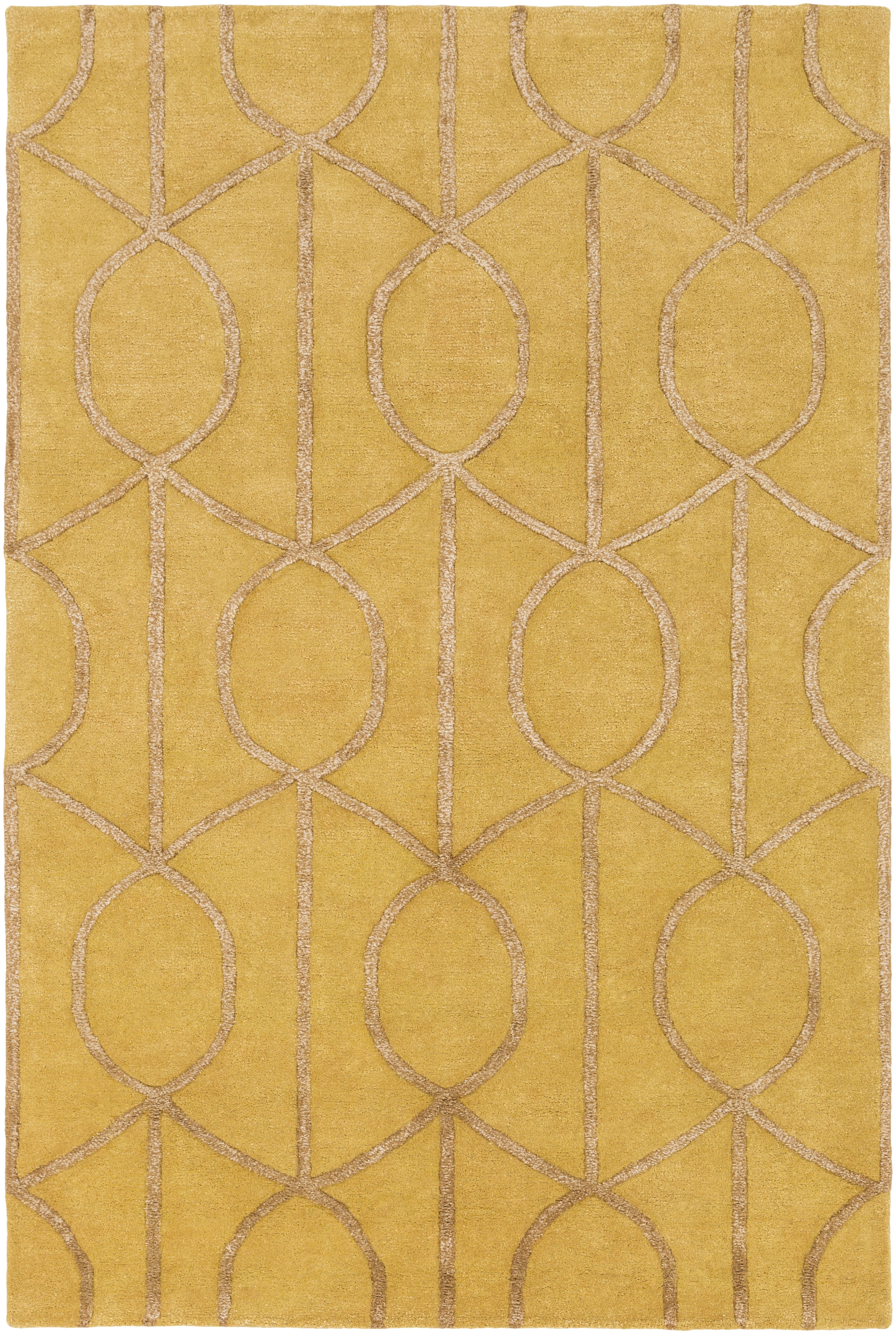 Urban Yellow Indoor 2' x 3' Handmade Rug - Image 0