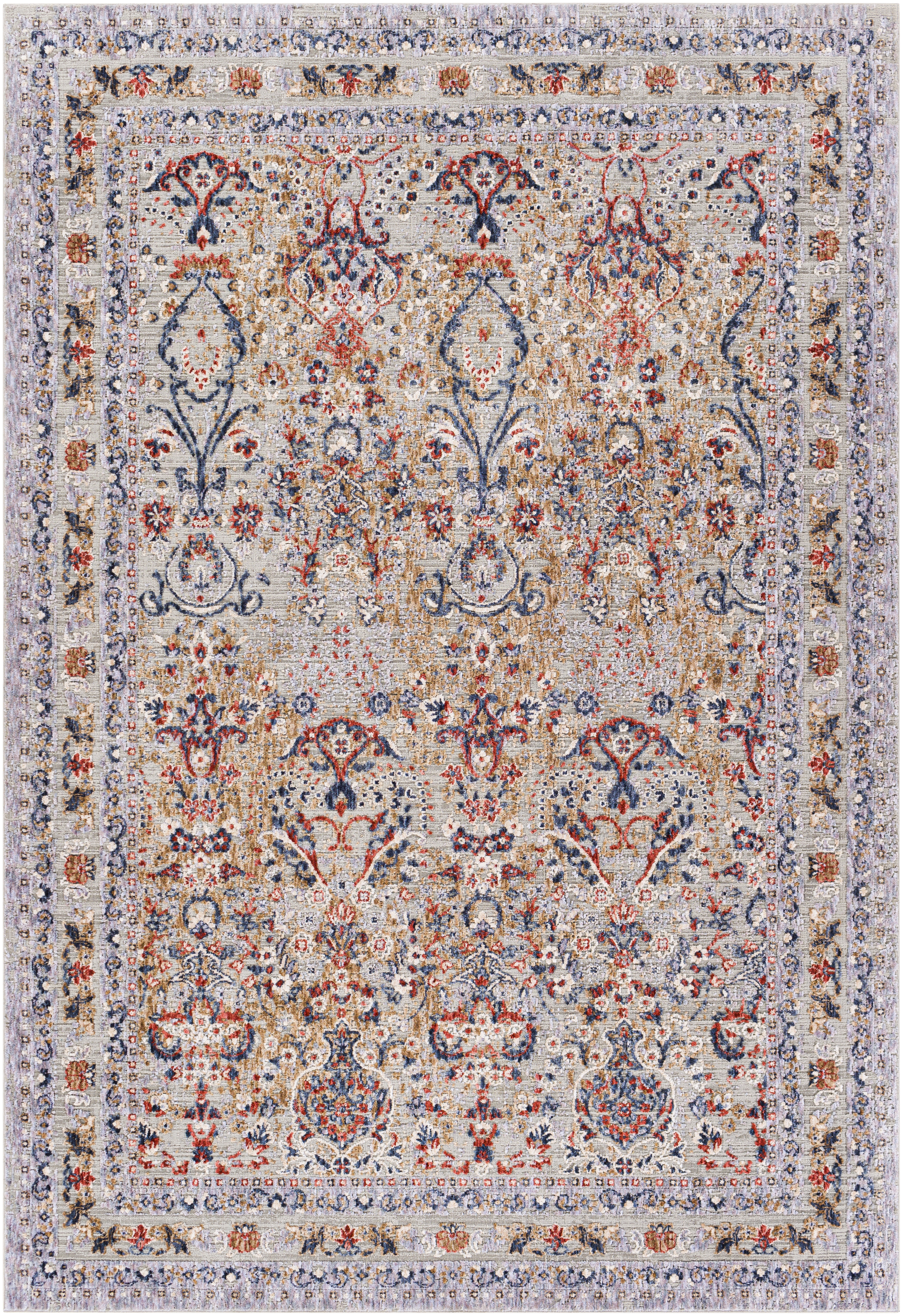 Infinity Beige Indoor 8'10" x 12' Machine Woven Rug - Image 0