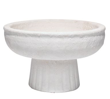 Ensley Pedestal Vase, Small, White - Image 4