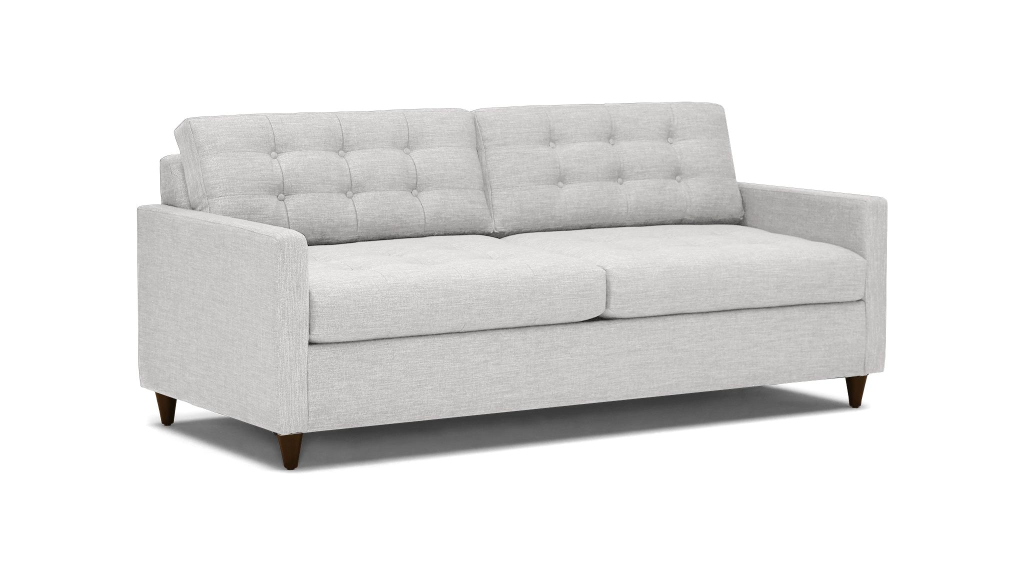 Gray Eliot Mid Century Modern Sleeper Sofa - Sunbrella Premier Fog - Mocha - Foam - Image 1