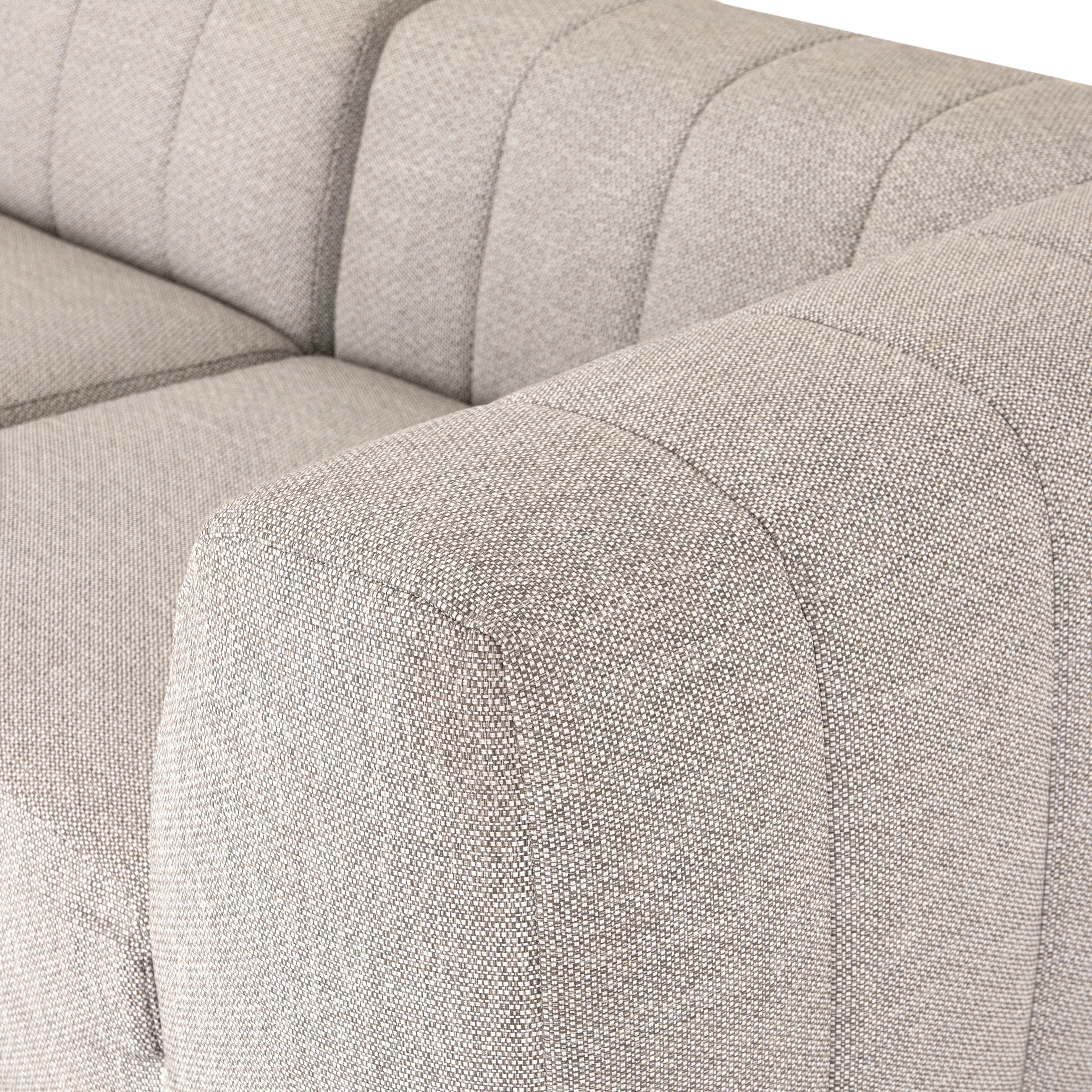 Gwen Outdoor 3 Pc Sectional-Faye Ash - Image 7