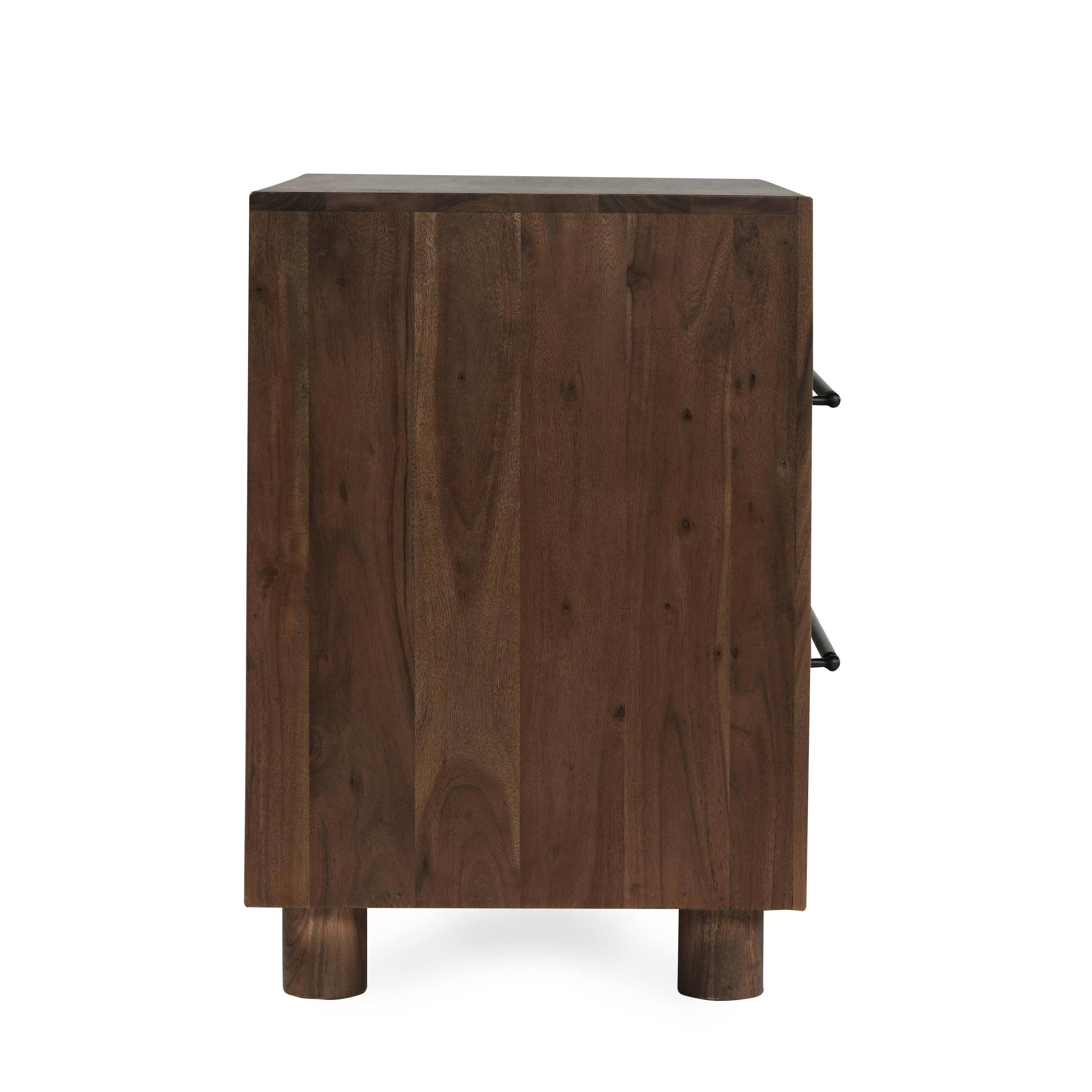 Jaxon Wood 2Dwr Nightstand Cocoa Brown - Image 2