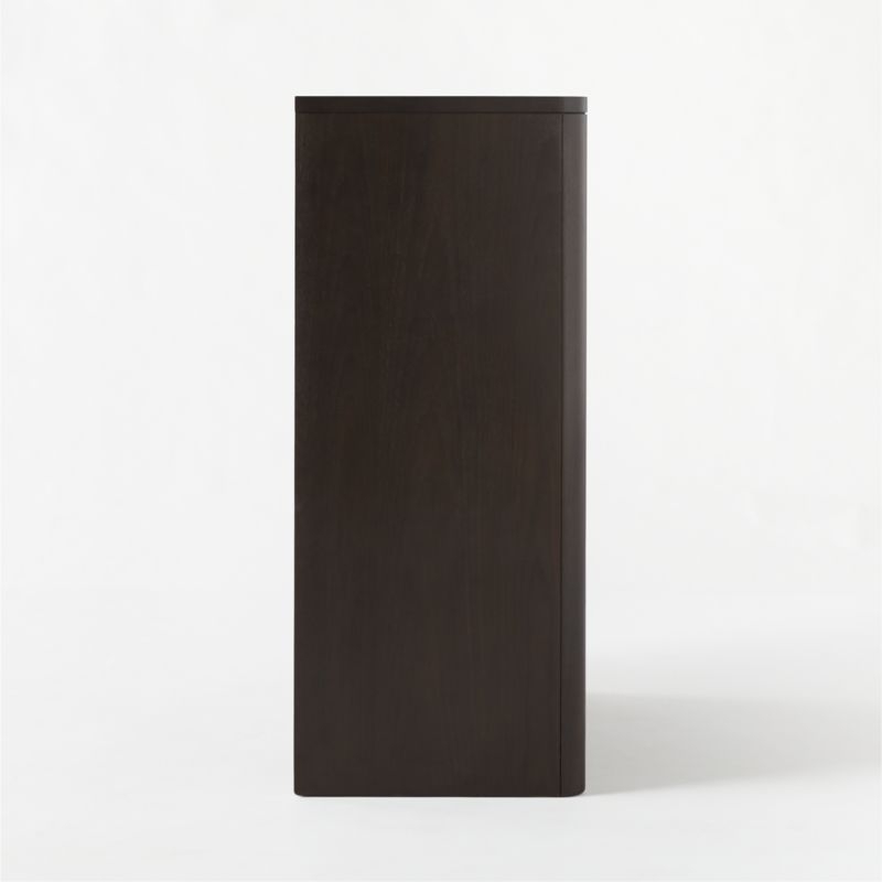 Port Blackened Wood Tall Dresser - Image 4