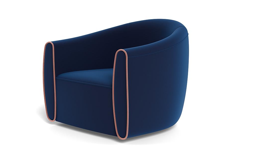 Lawson Swivel Chair with Contrast Piping - Image 2