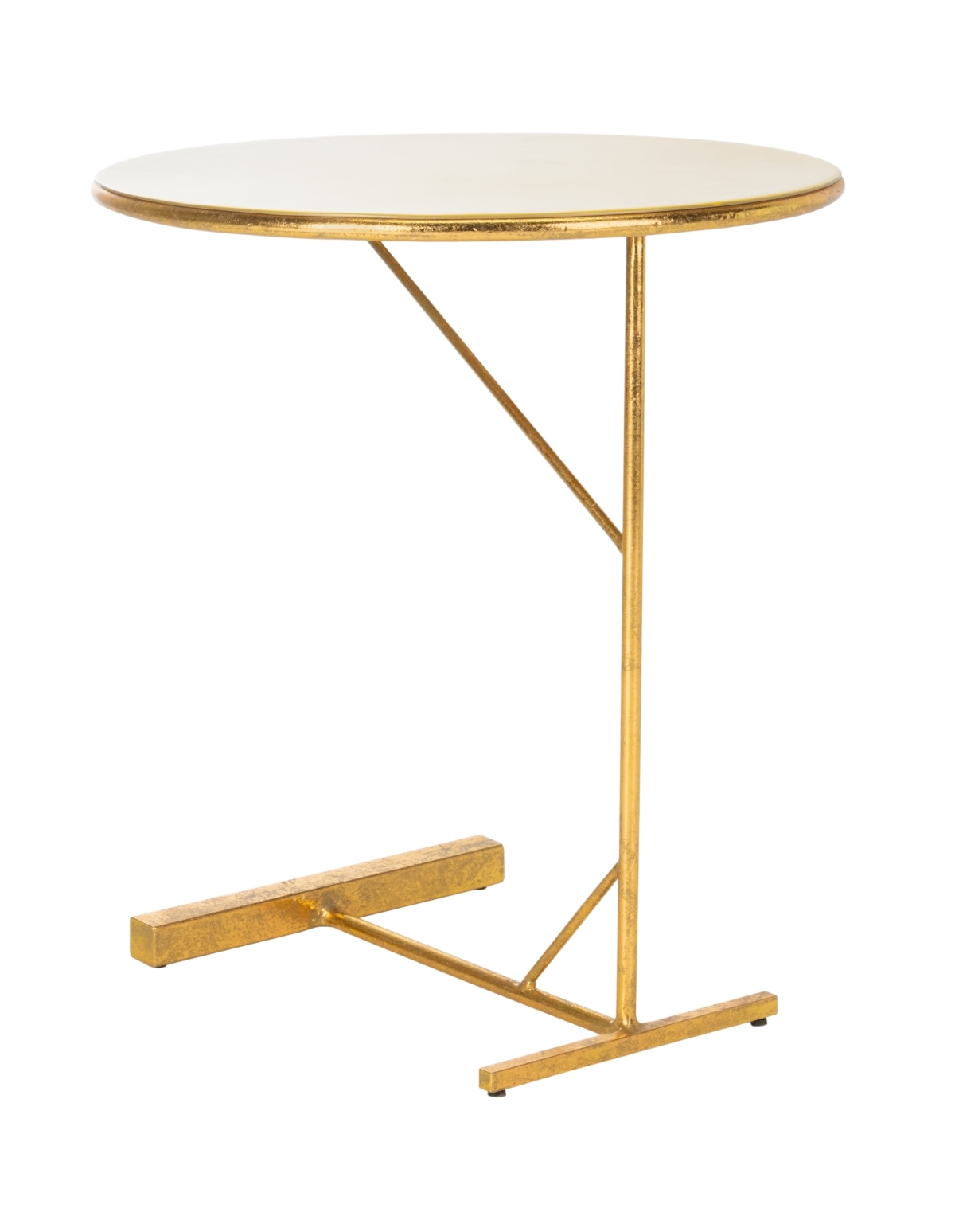 Sionne Round C Table - Yellow / Gold - Safavieh - Image 8