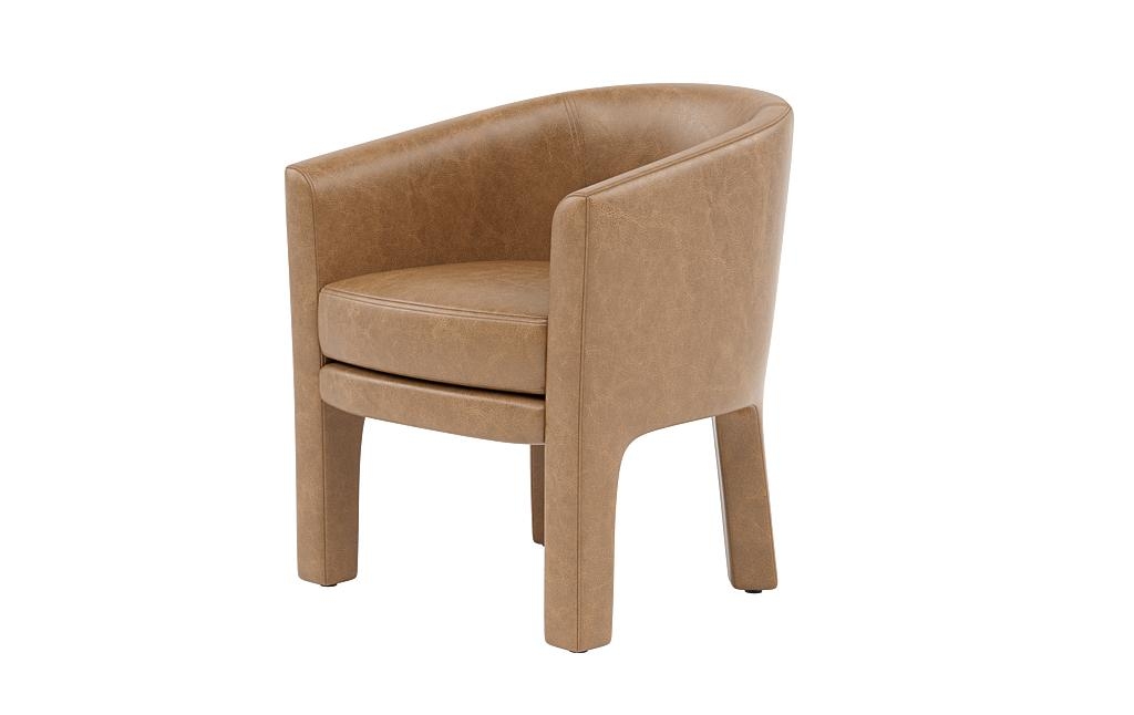 Jules Leather Fully Upholstered Chair - Image 2