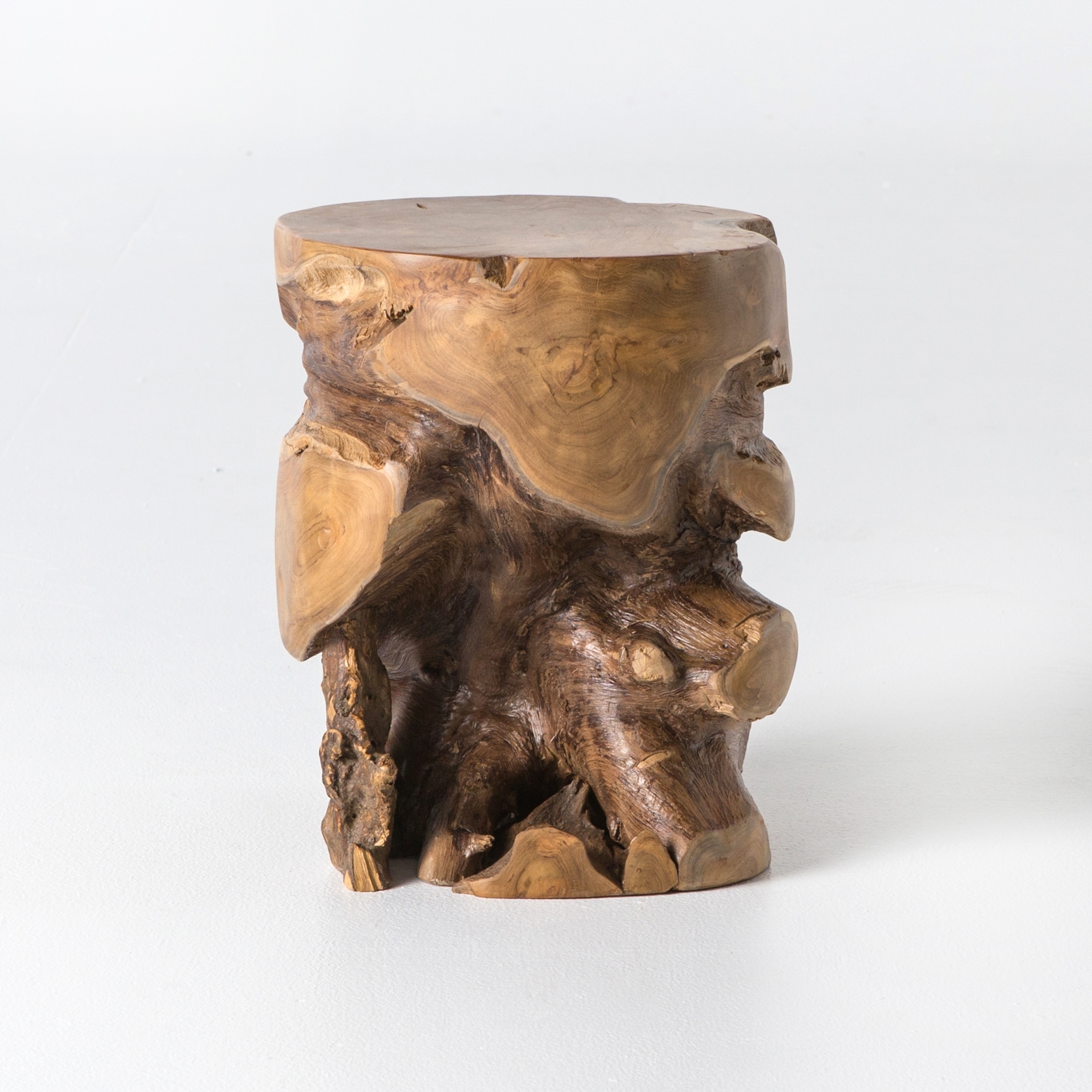 Teak Stool - Aged Natural Teak - Image 5