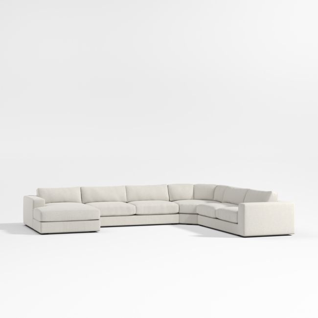 Oceanside Low 4-Piece Sectional Sofa with Wedge - Image 0