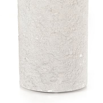 Rounded Outdoor Concrete Side Table - Image 1