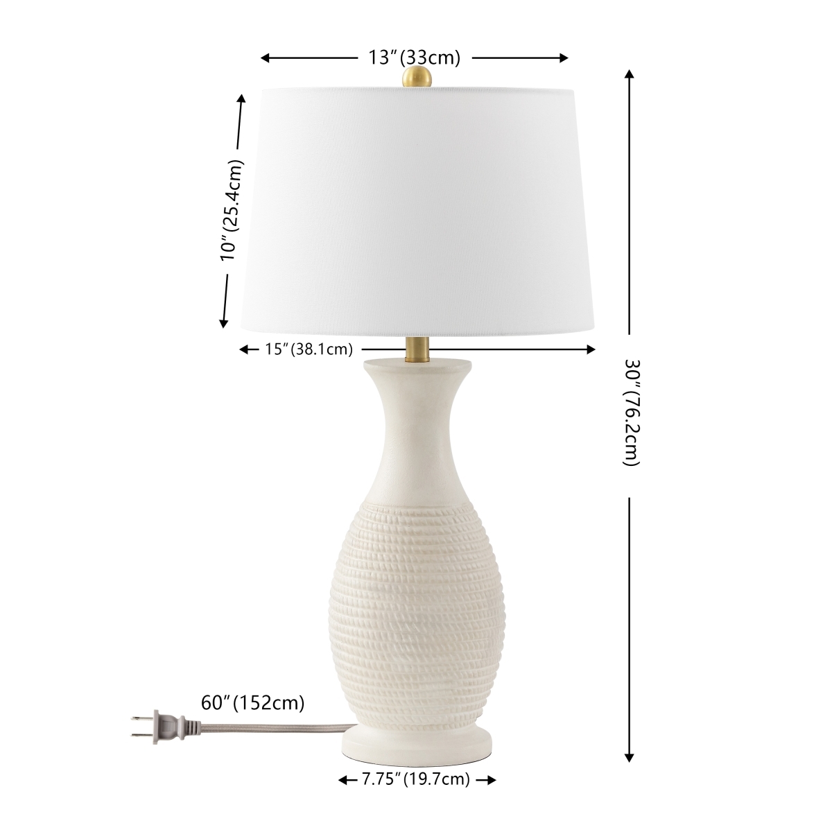 Bentlee Table Lamp - Bone - Image 4