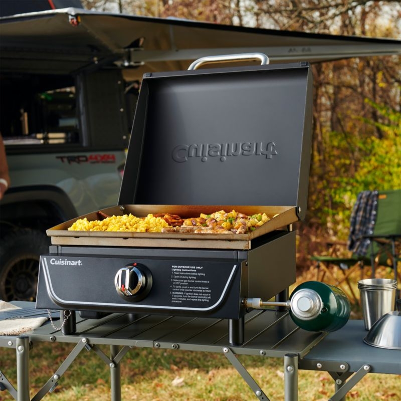 Cuisinart ® 17" Tabletop Gas Griddle with Hood - Image 4