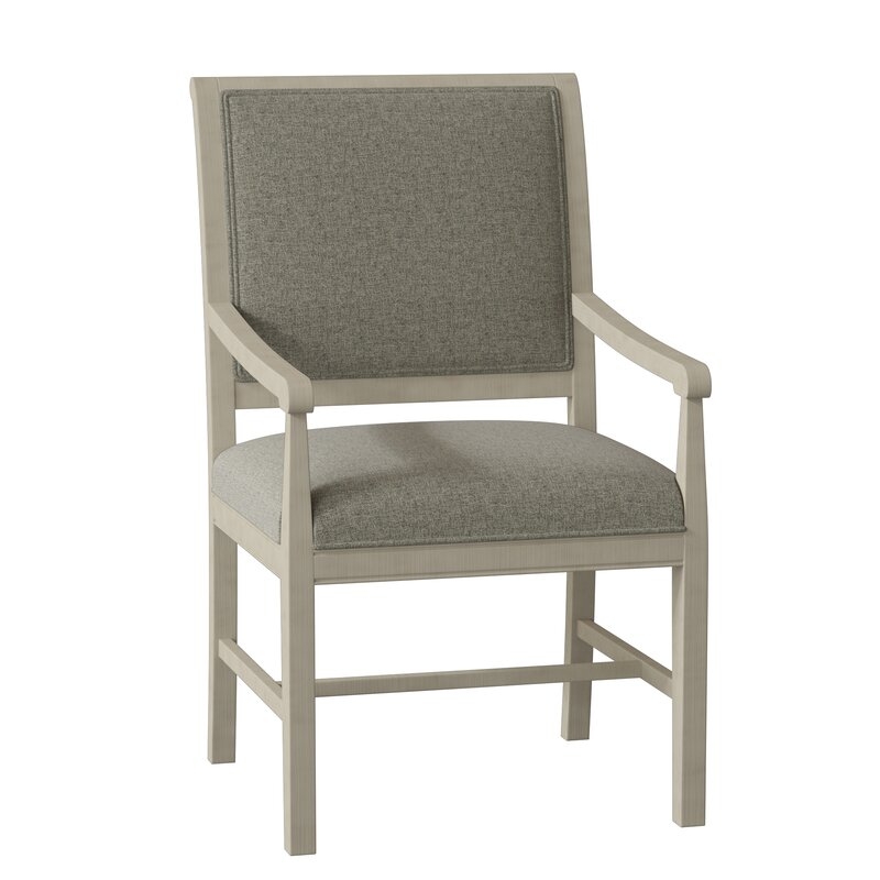 Fairfield Chair Lori Upholstered Arm Chair Body Fabric: 8789 Stone, Frame Color: Charcoal - Image 0