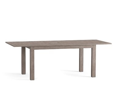 Indio Wood Rectangular Extending Dining Table, Weathered Gray - Image 0