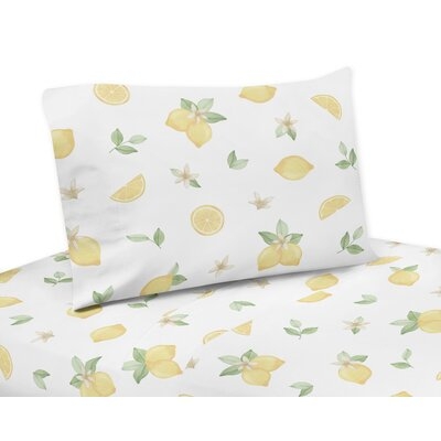 Lemon Floral Twill Sheet Set - Image 0