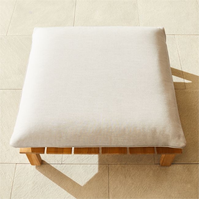 Cabra Grey Sunbrella® Ottoman Cushion - Image 0