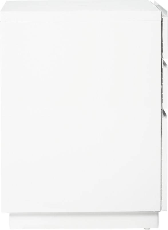 Hudson 3-Drawer White File Cabinet - Image 4